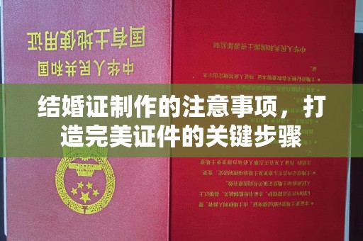 尖草坪结婚证制作的注意事项，打造完美证件的关键步骤