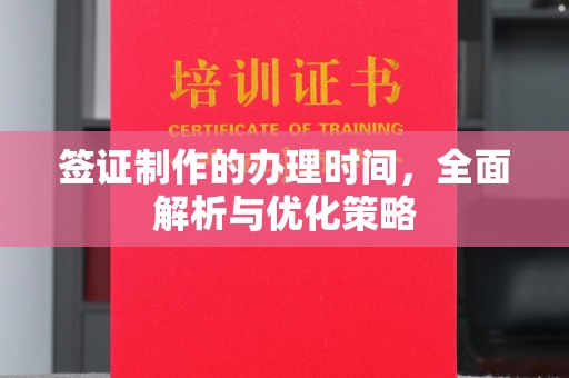 尖草坪签证制作的办理时间，全面解析与优化策略