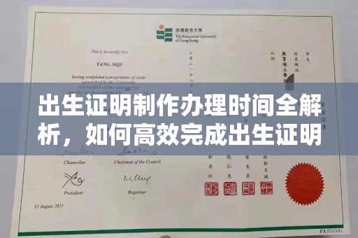 尖草坪出生证明制作办理时间全解析，如何高效完成出生证明申请？